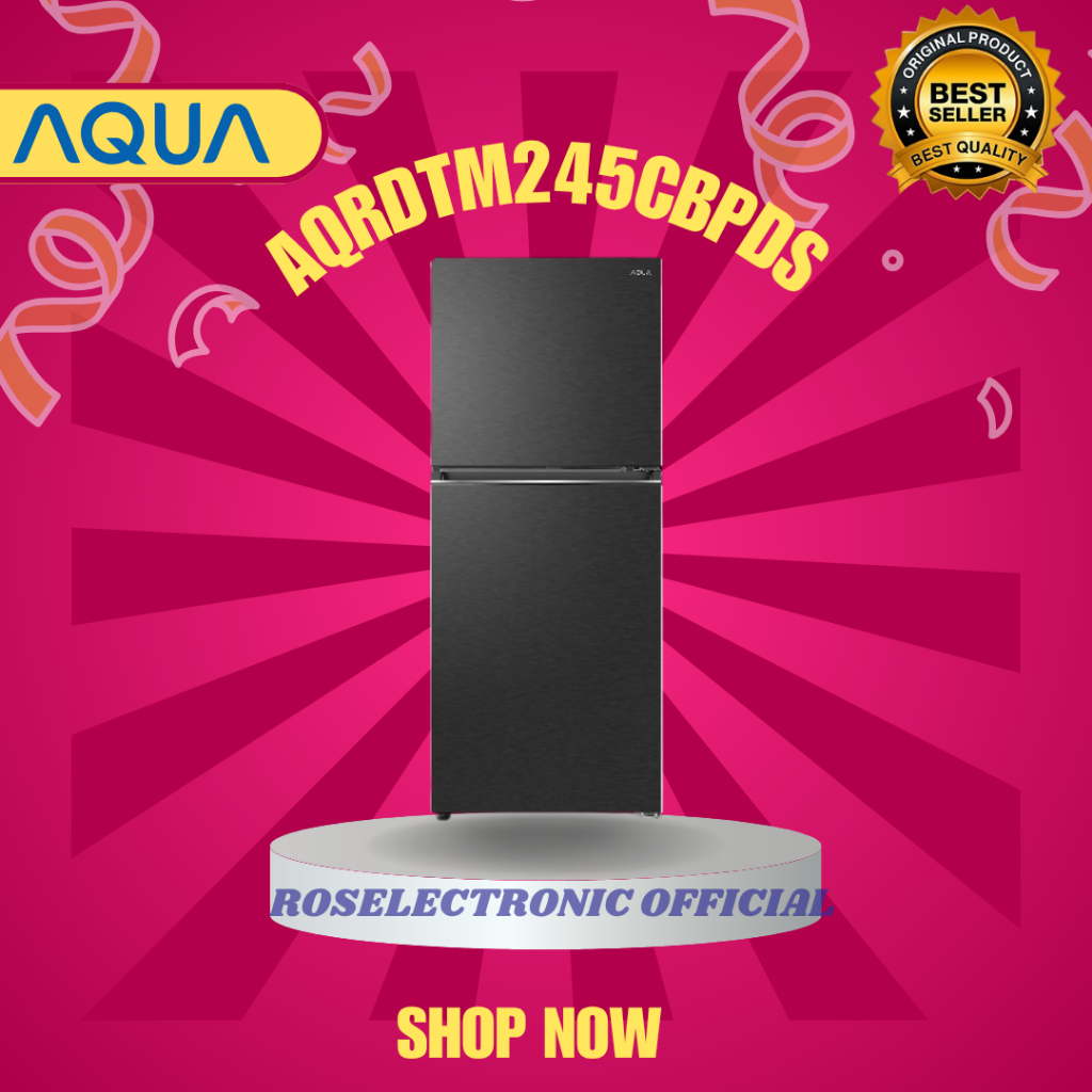Aqua Kulkas AQRDTM245CBPDS Original - Beli