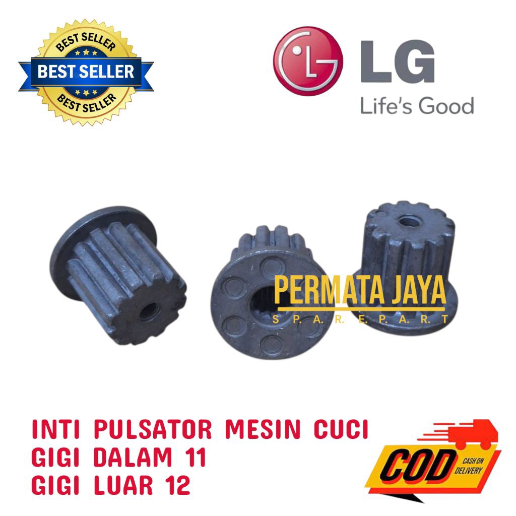 inti Pulsator Mesin Cuci LG Gigi Dalam 11 Gigi luar 12 - Gear pulsator
