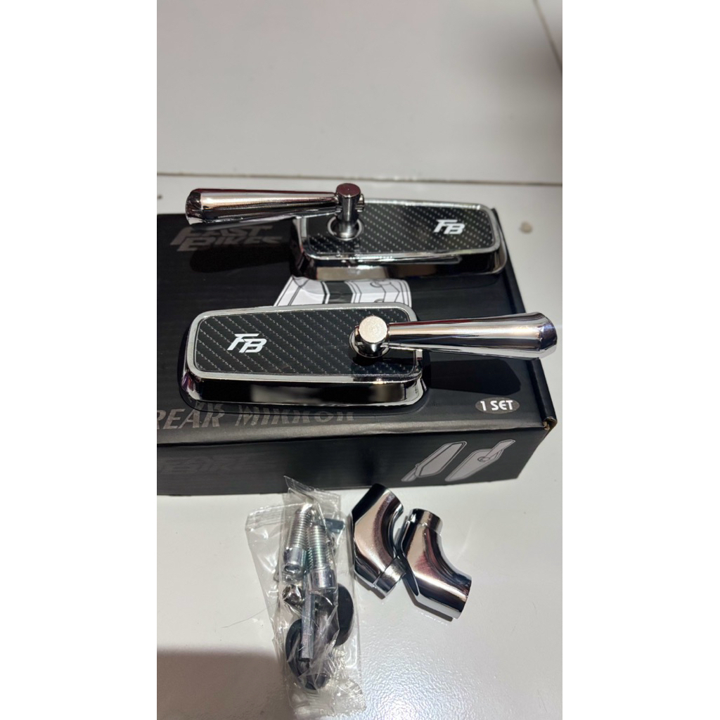 Spion H2c non ori Untuk segala motor Spion Kotak Spion Oval Spion Carbon