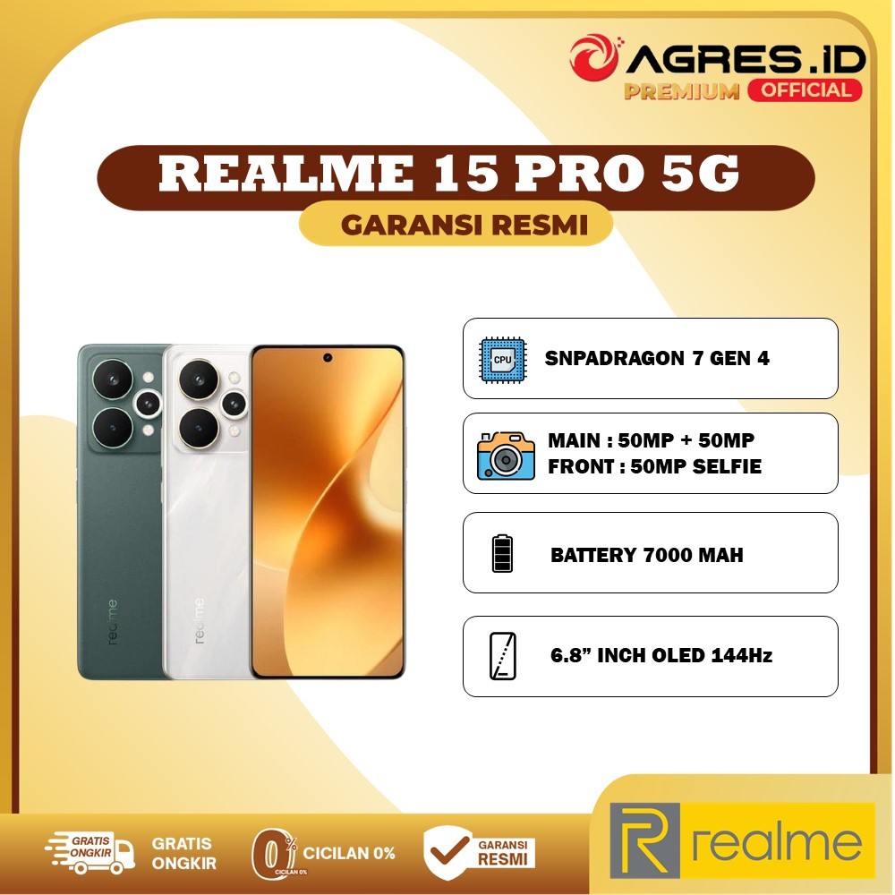 Realme 15 Pro 5G 12GB/256GB Garansi Resmi Realme Indonesia