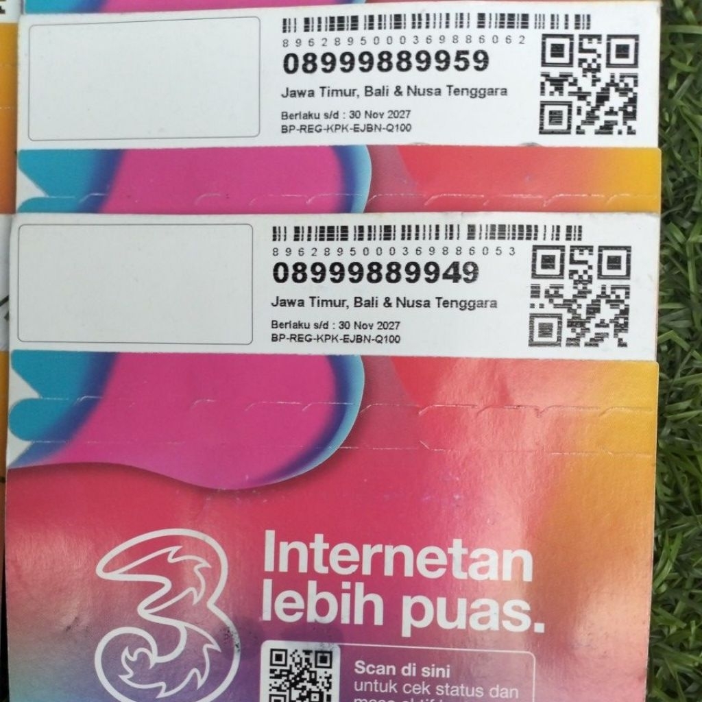 Nomor cantik kartu perdana Tri special sultan triple 999 888