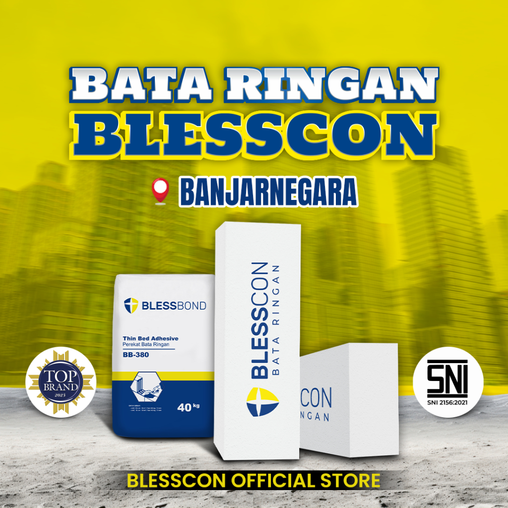 Bata Ringan/ Hebel Blesscon SNI Free Semen Perekat 1 DO - BANJARNEGARA