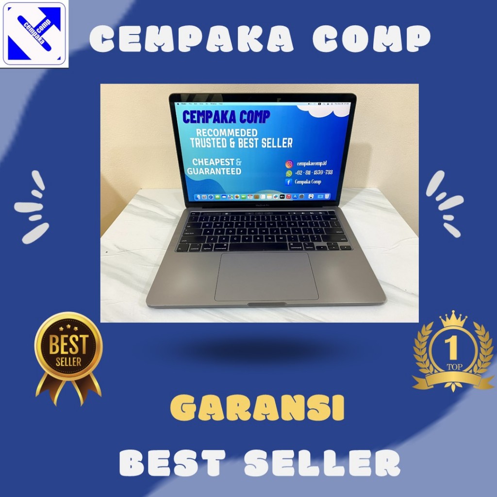 MacBook Pro Retina 13 2020 i7 16GB SSD 1TB Garansi