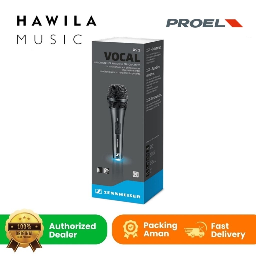 Mic Sennheiser XS1 XS 1 Dynamic Cardioid Vocal Microphone Kabel