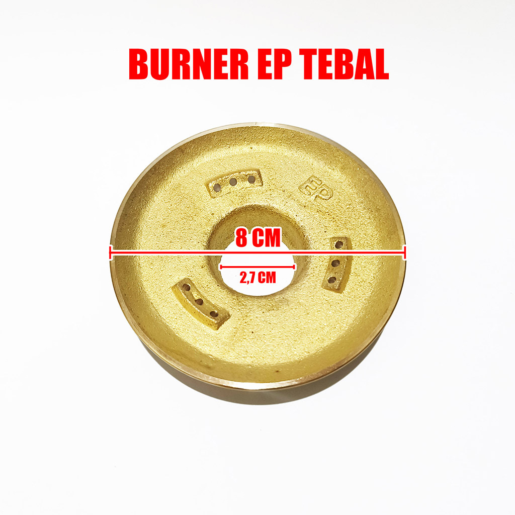 Burner EP TEBAL Model Hitachi-Todachi Kompor Gas/Kepala Api Kuningan