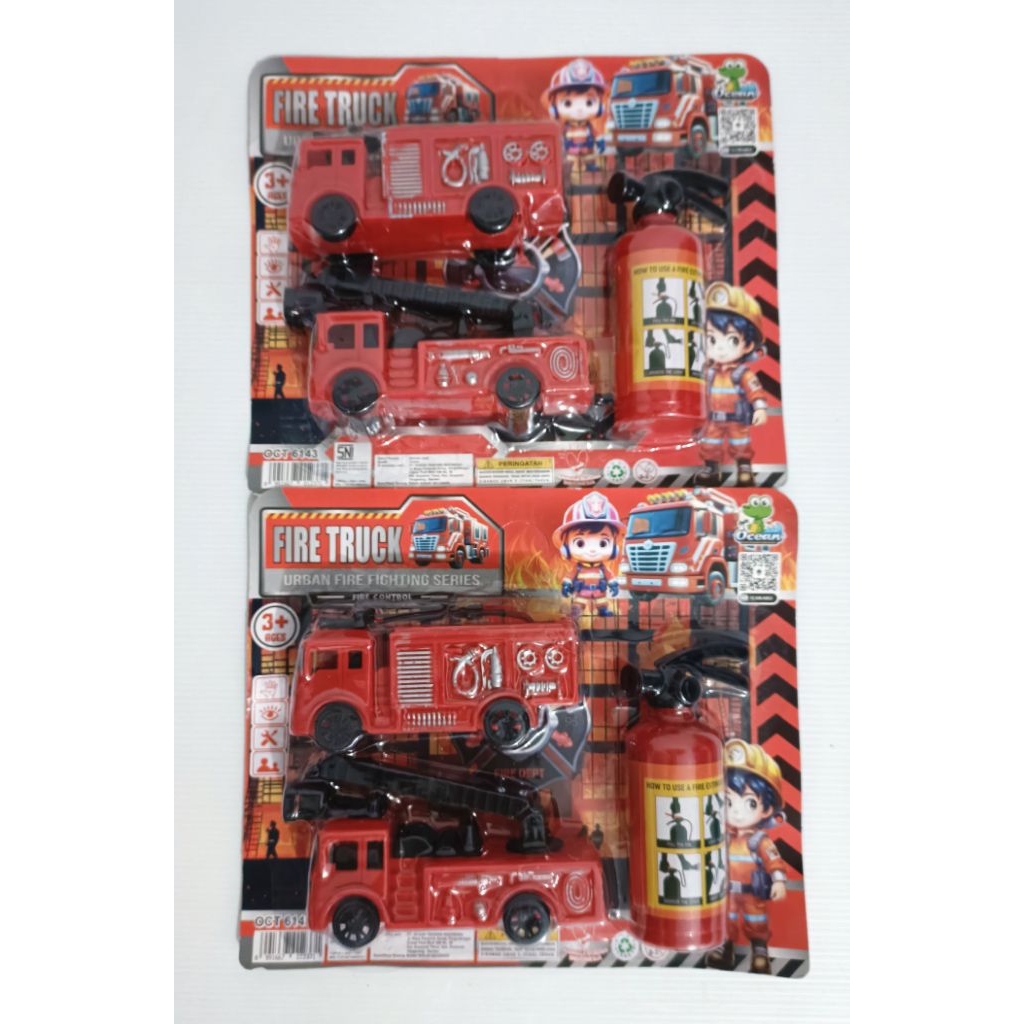Mainan Mobil Mobilan Pemadam Kebakaran Plus APAR Mobil Damkar Peralatan Pemadam Kebakaran