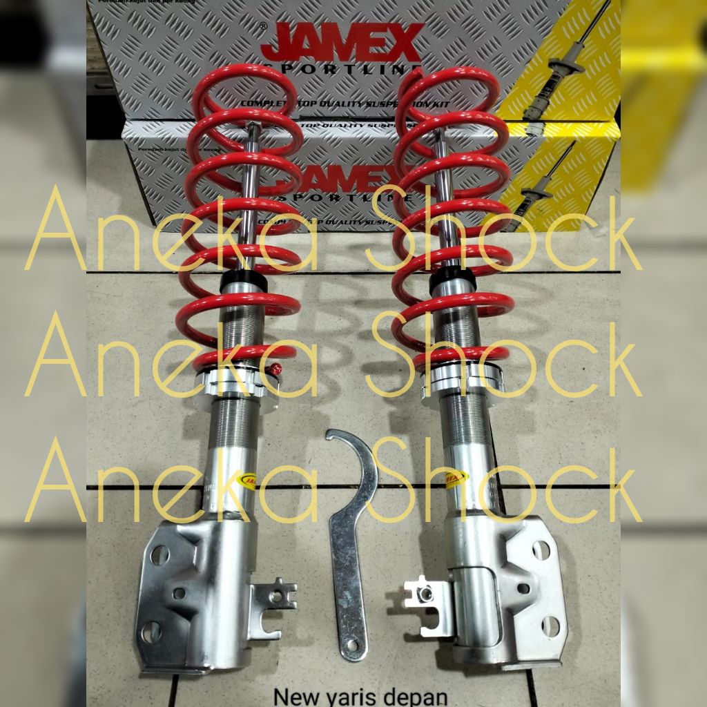 SHOCK JAMEX COILOVER ADJUSTABLE PREMIUM TOYOTA NEW YARIS TH 2014-ON DEPAN