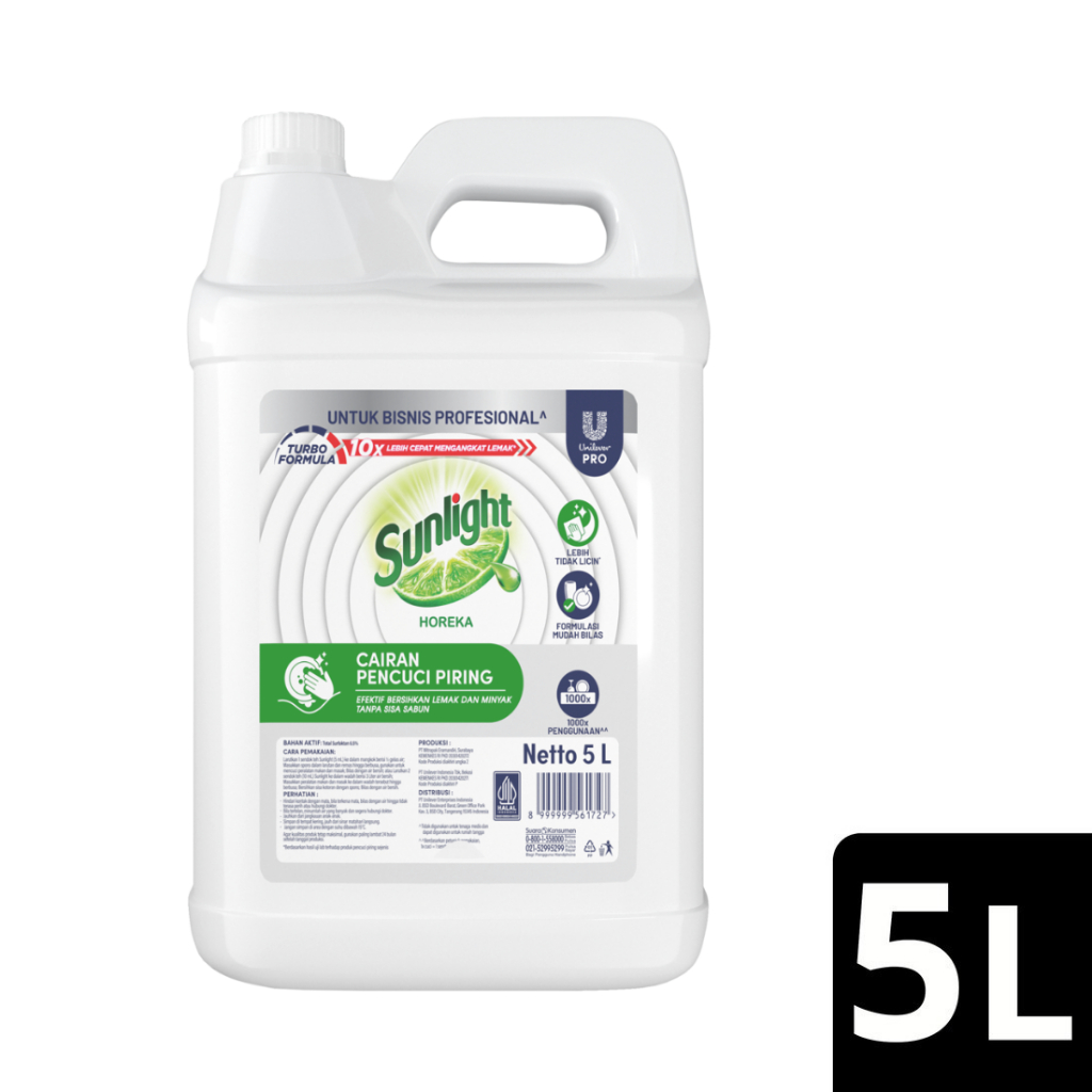 Sunlight Professional Sabun Cuci Piring Cair Jeruk Nipis 5 L Jerigen