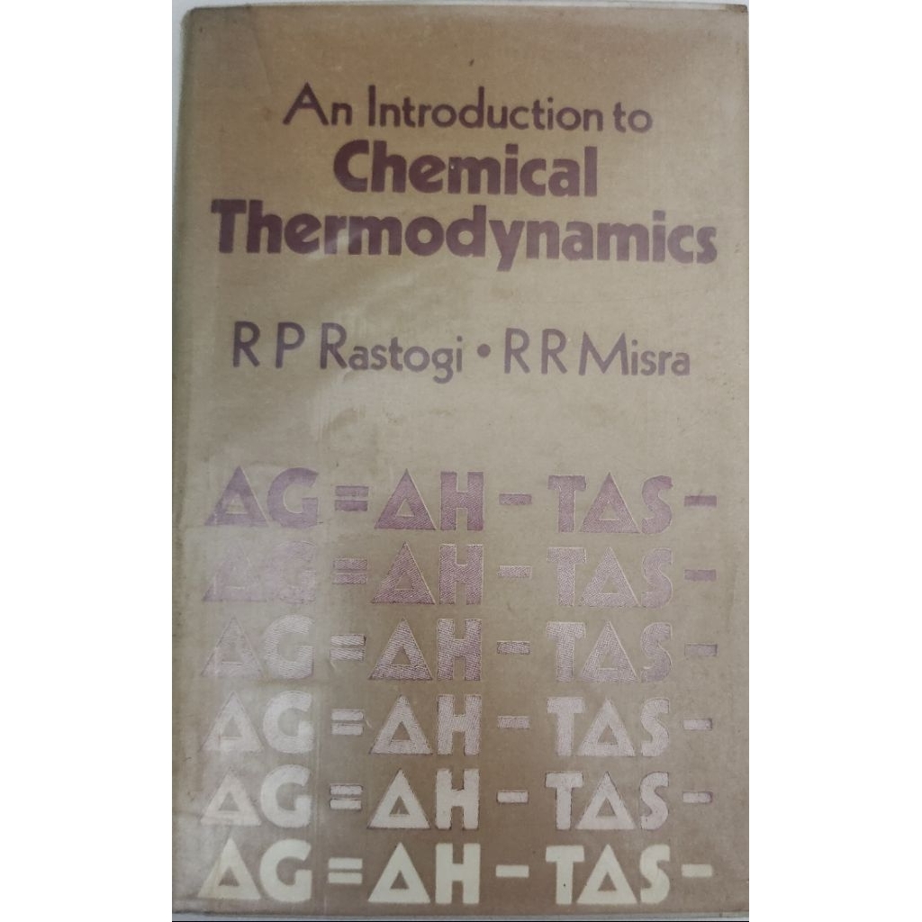 BUKU AN INTRODUCTION TO CHEMICAL THERMODYNAMICS BEKAS ORIGINAL