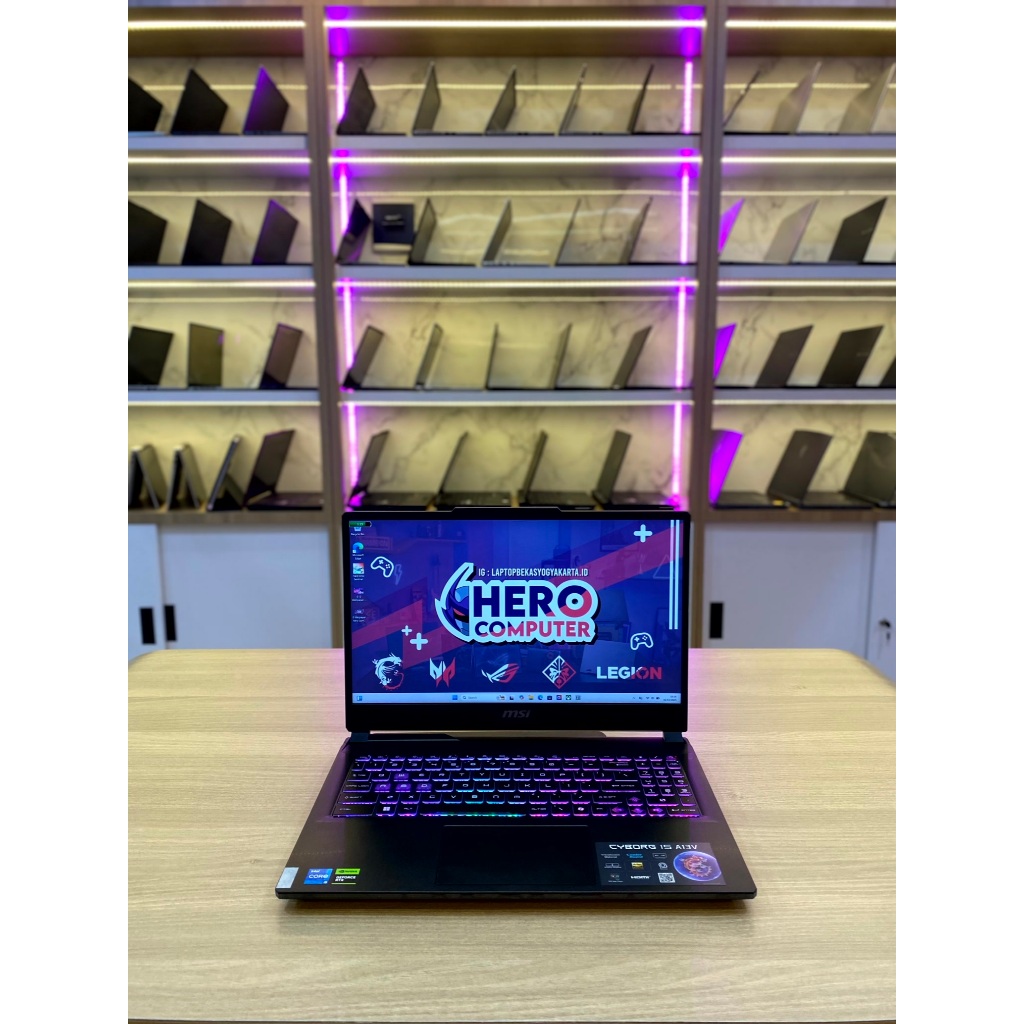 Laptop MSI Cyborg 15, intel Core i5 gen 13, Nvidia RTX4050 8gb