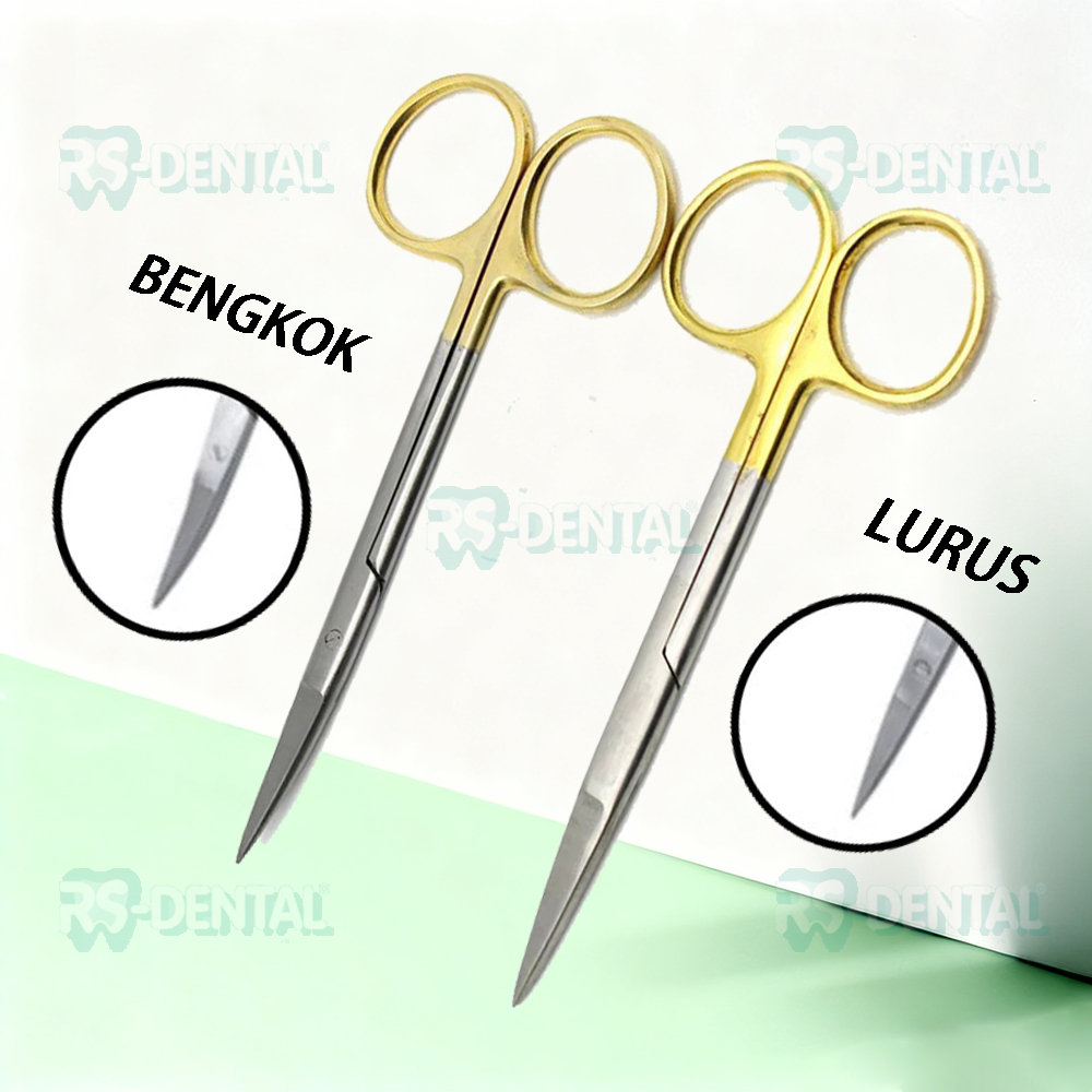 Dental scissors/hemostatic forceps/iris scissor/gunting alis mata jaringan gum/gunting bedah operasi