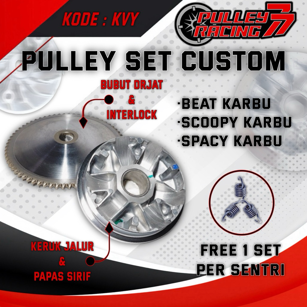 PULLEY RUMAH ROLLER FULL BUBUT BEAT KARBU SCOOPY KARBU SPACY KARBU KVY FULL BUBUT