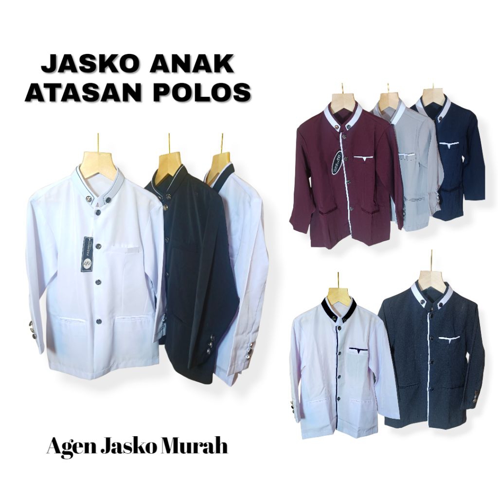 Jasko Anak Atasan Polos | Jasko Anak Anak Murah | Jasko Anak Laki Muslim High Twist TK SD SMP