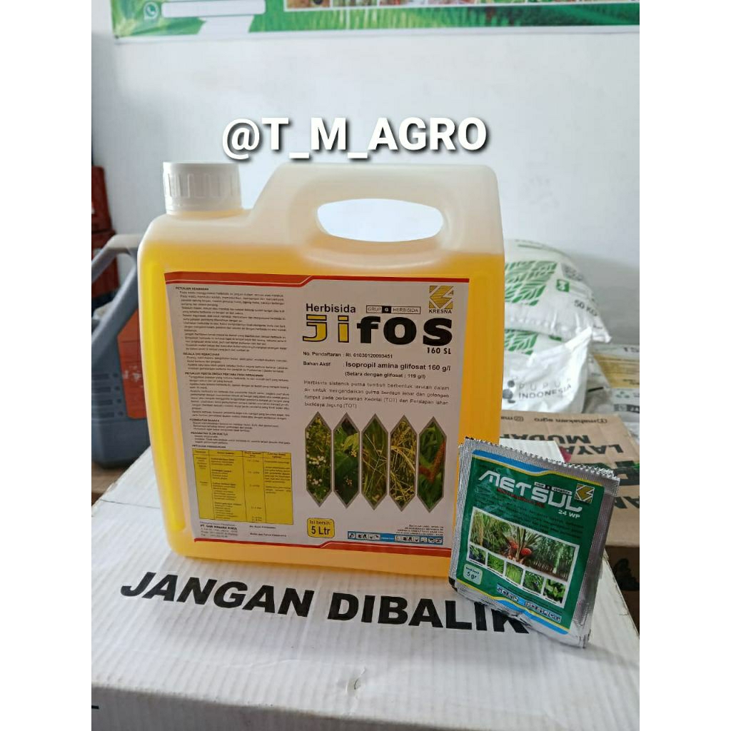 Herbisida Sistemik Jifos 160SL isi 5LT