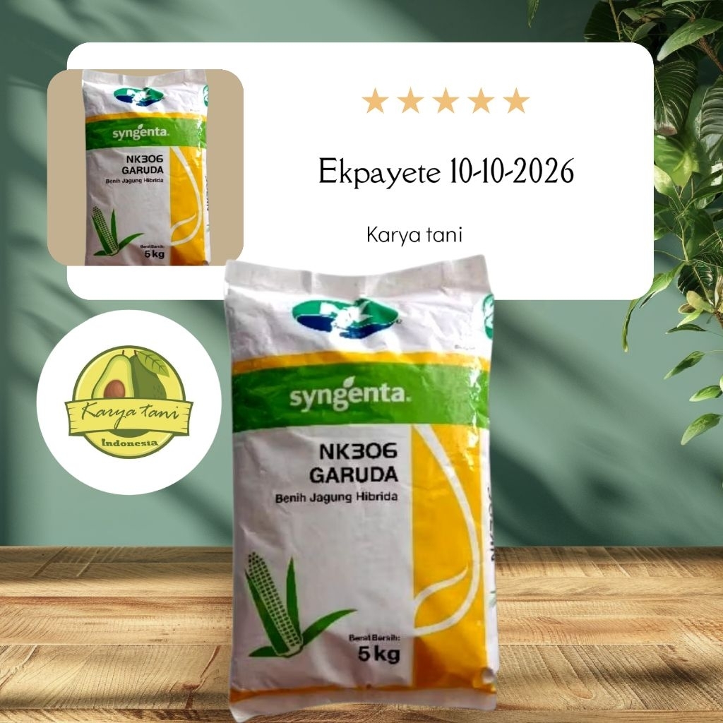 benih jagung hibrida nk 306 garuda kemasan 5kg