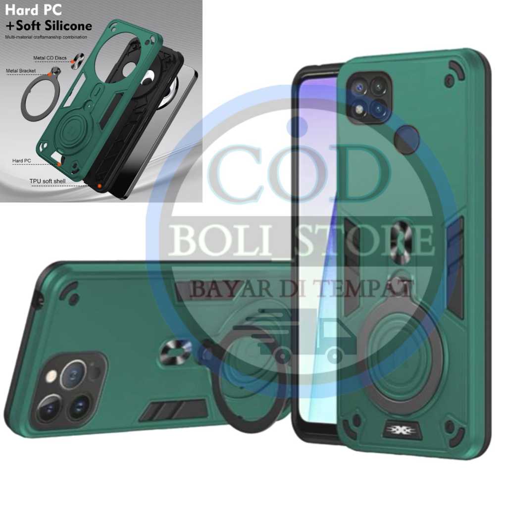 CASING HP UNTUK OPPO A15/A15S CASE ROBOT HIT EYE RING PRO CAMERA HARDCASE ARMOR NEW COVER