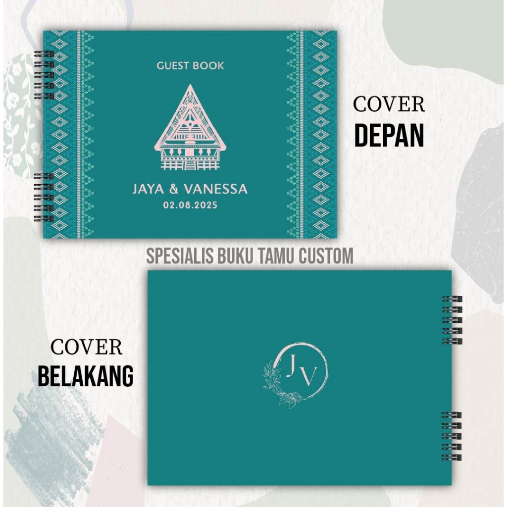 Buku Tamu Pernikahan / Buku Tamu Custom / Guestbook Custom / Wedding