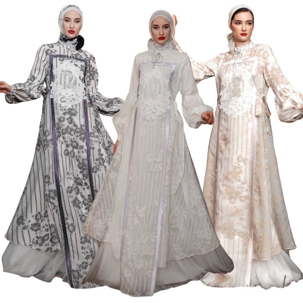 MOTIF HAWA DRESS GAMIS MEWAH STARLA BUNGA SERIES ORI BY MOTIF HAWA