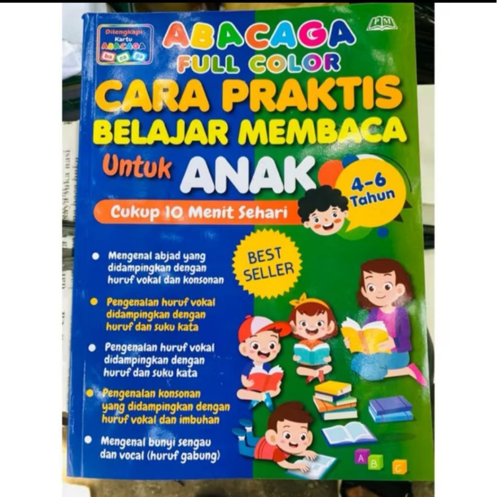 BUKU ABACAGA CARA PRAKTIS BELAJAR MEMBACA UNTUK ANAK