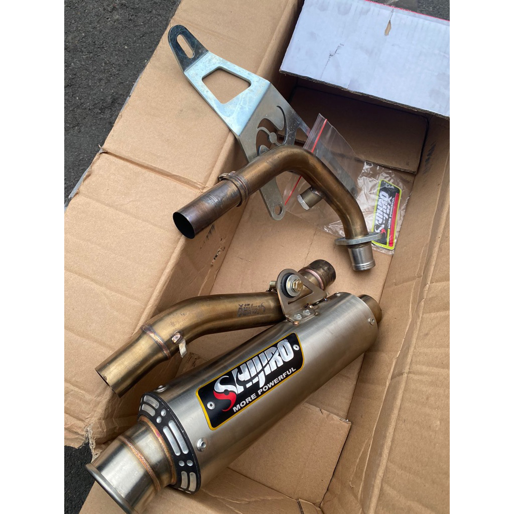 Knalpot shijiro m3 inlet 38