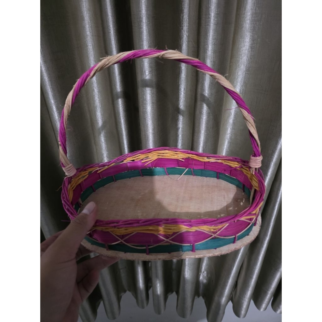 Keranjang rotan buah/ hadiah/ parsel ukuran kecil