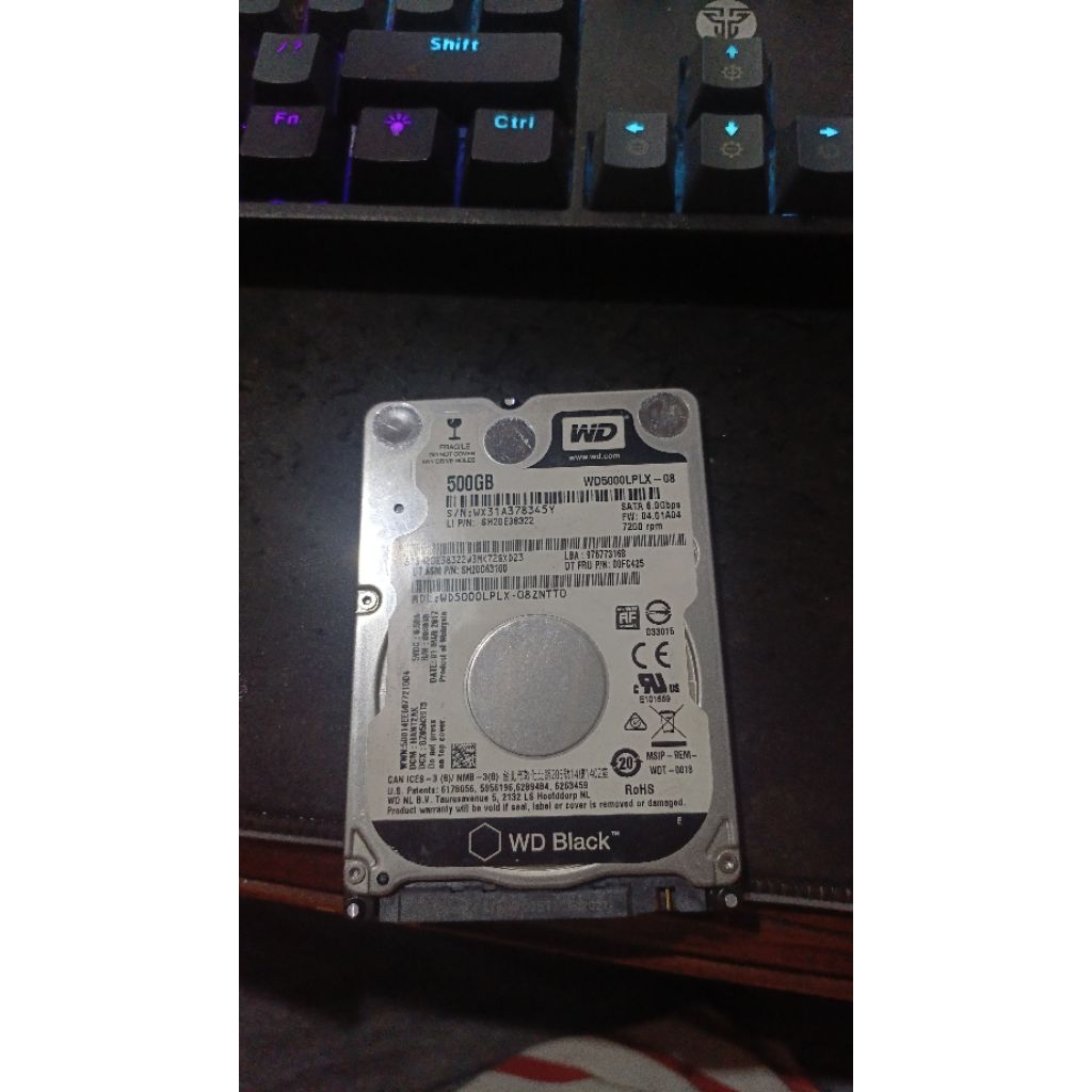 hdd 2'5 inch wd black