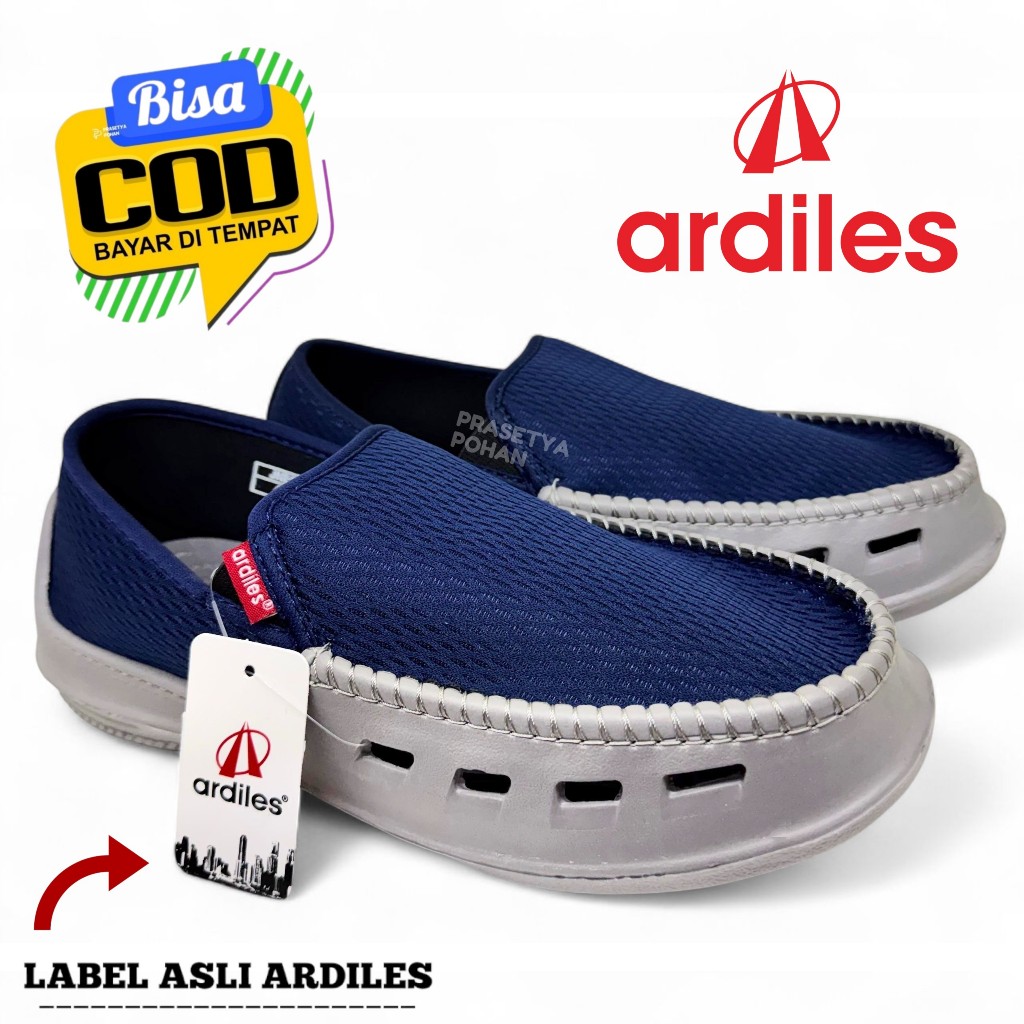 Sepatu Ardiles Pria Hitam Original - Slip On Pria Ardiles Original