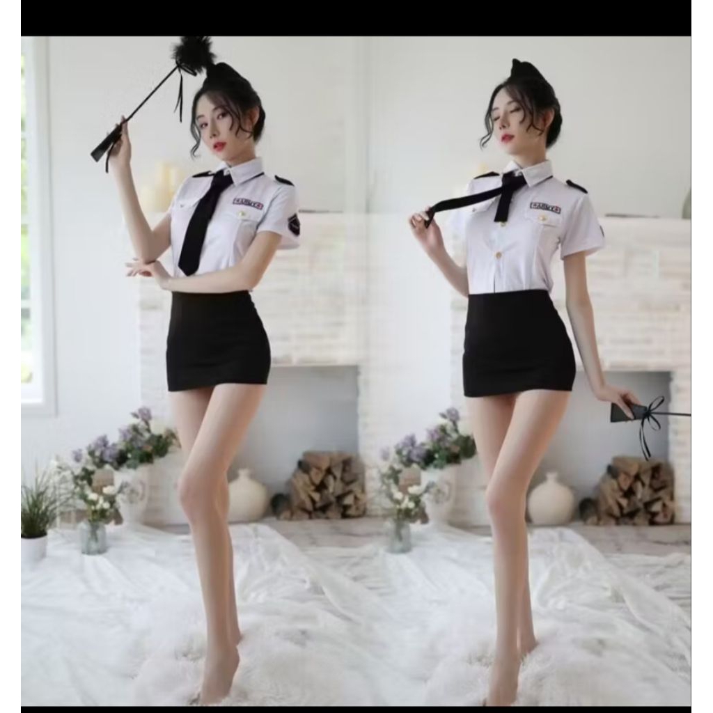 uqvyasonna lingerie cosplay polwan sexy polisi cosplayer