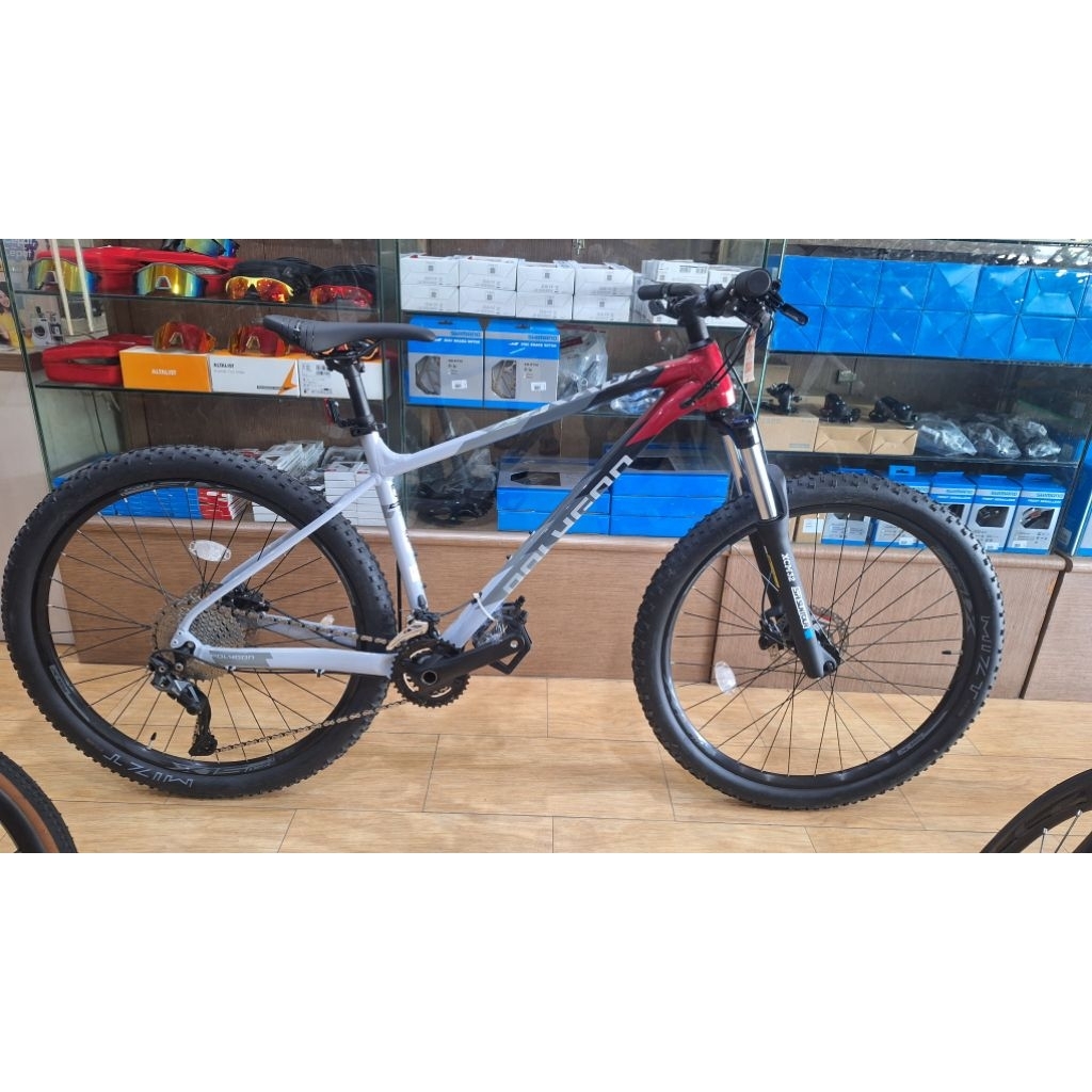 Sepeda MTB Polygon Xtrada 5 27.5 grey red 2x10 Speed Shimano deore - new ori BNIB