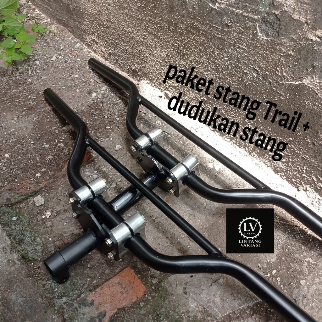 Paket Dudukan Stang Trail Racing Trondol Matic Bebek Yamaha Honda Plus Stang Stir Crf 1501 Klx Bf...