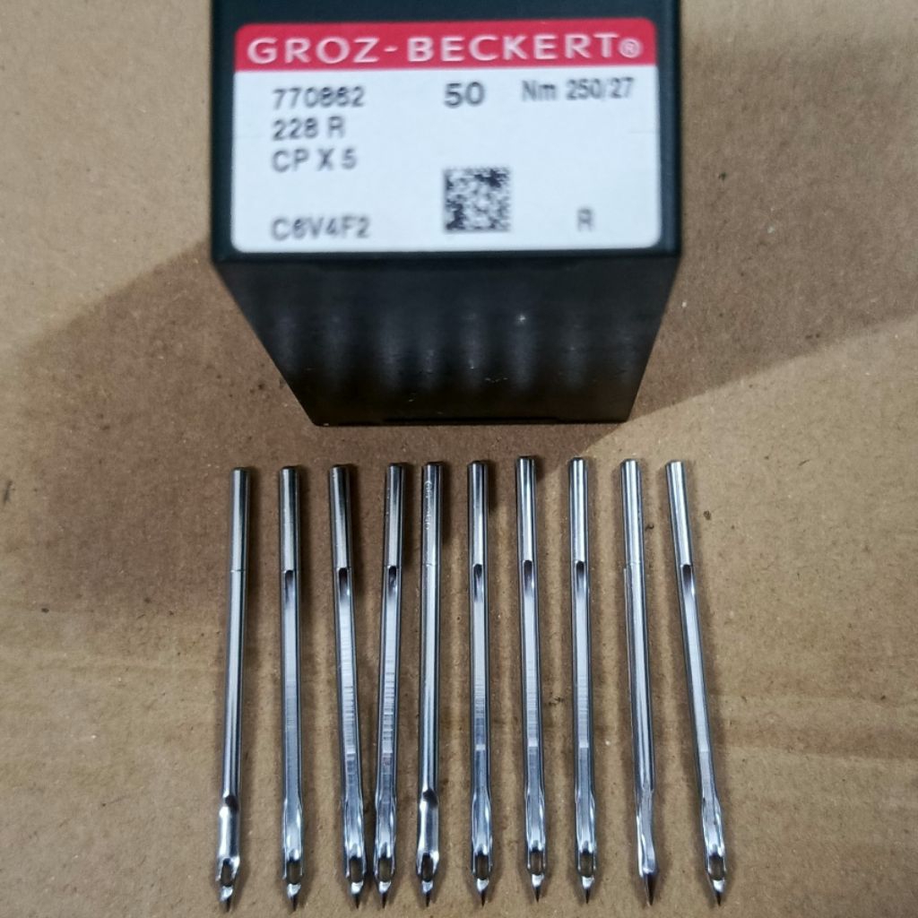 (10 batang) jarum CPx5 250/27 GROZ BECKERT (GB) Jarum mesin jahit sol sepatu SEMLIMA ARIANCE CP x 5 