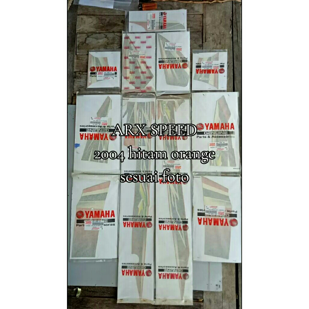 STRIPING GRAPHIC F1ZR FIZR 2004 ORANGE HITAM ORANGE ORIGINAL ORI