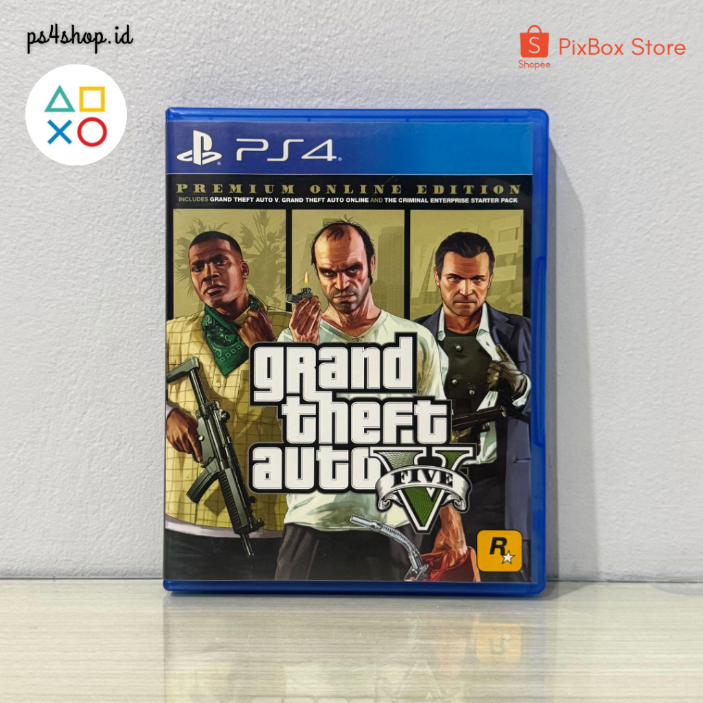 BD Kaset GTA V PS4 Second Bekas Original | GTA 5 Game Open World Terbaik PlayStation