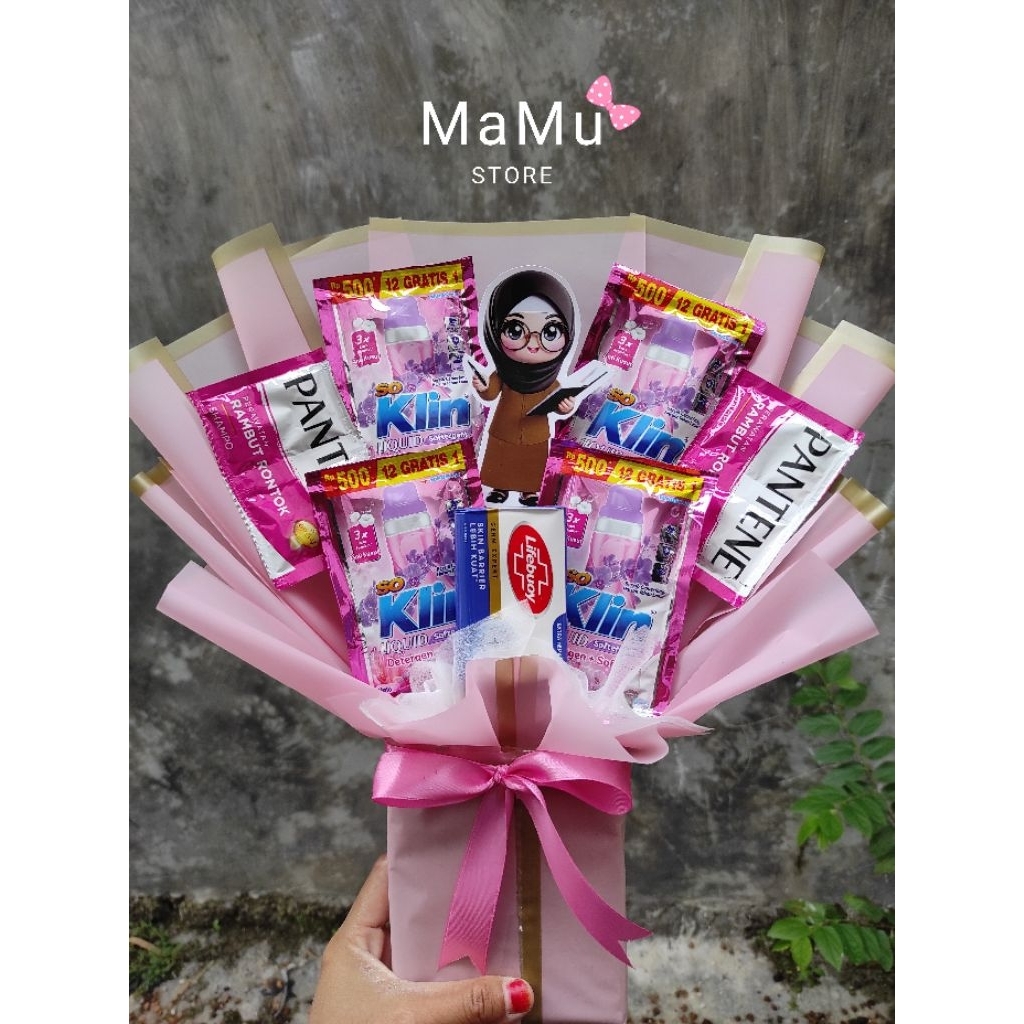 Buket Hari Guru isi Sabun / Buket Sabun shampoo
