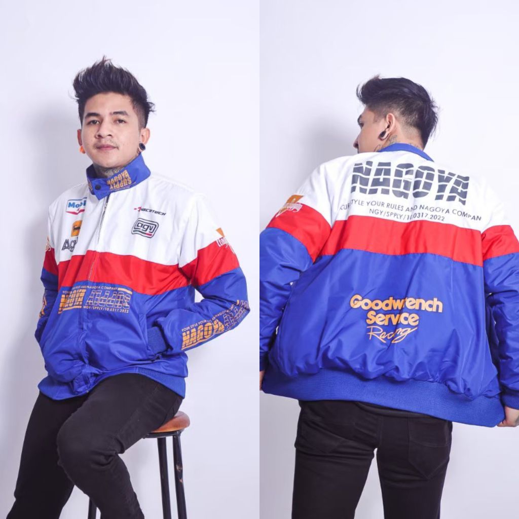 Nagoya Nascar Jacket Vintage Goodwrench Racing Petrol | Jaket Nascar - L