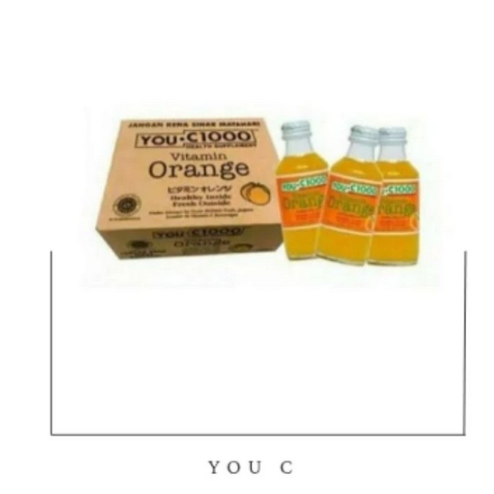 1 KARTON YOU C 1000 RASA ORANGE 140 ML ISI 30 BOTOL / YOU C 1000 1 DUS