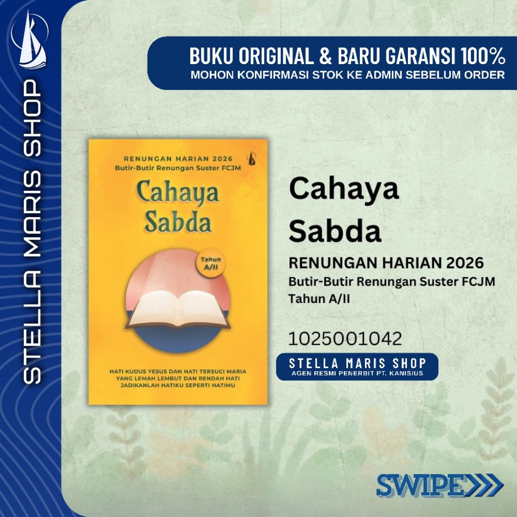 CAHAYA SABDA Renungan Harian 2026 - Suster FCJM Buku Katolik Kanisius