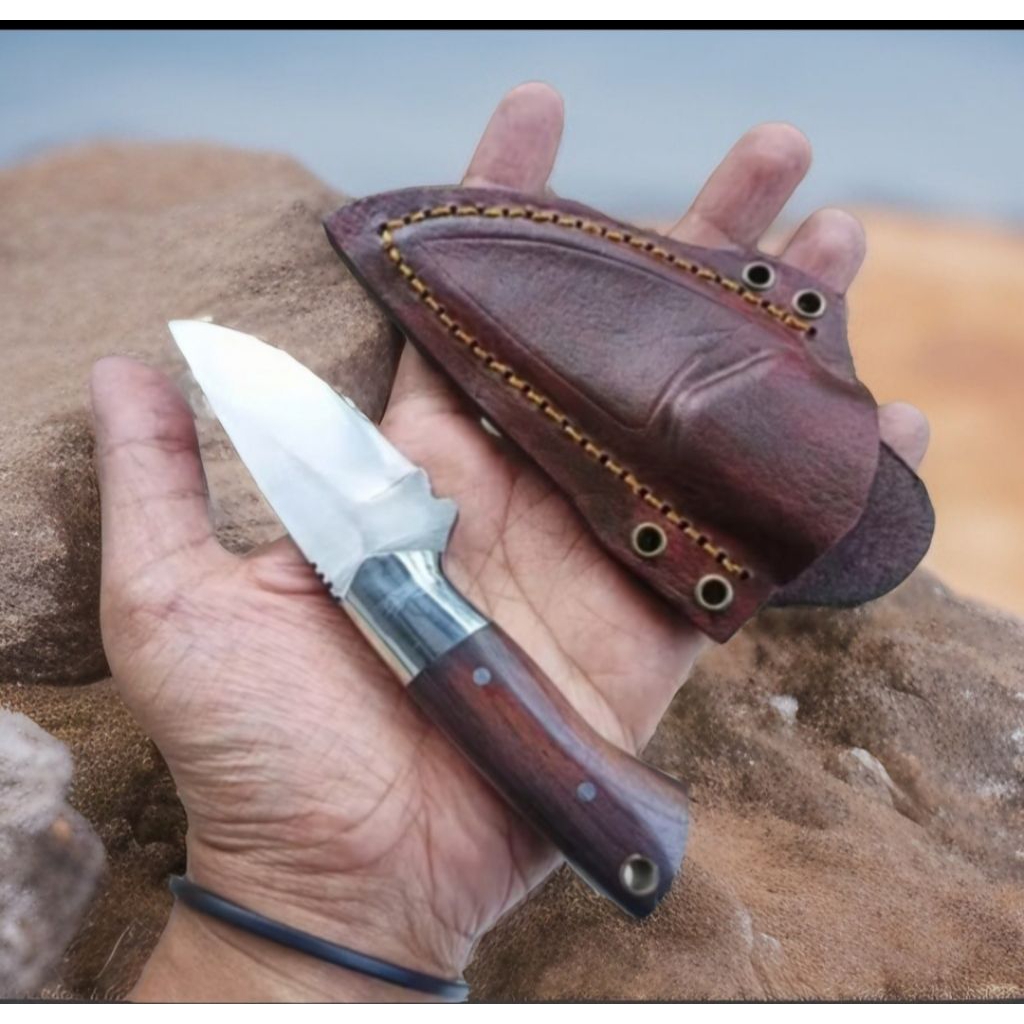 Neck pisau skinner dural, pisau dapur serbaguna, pisau daging