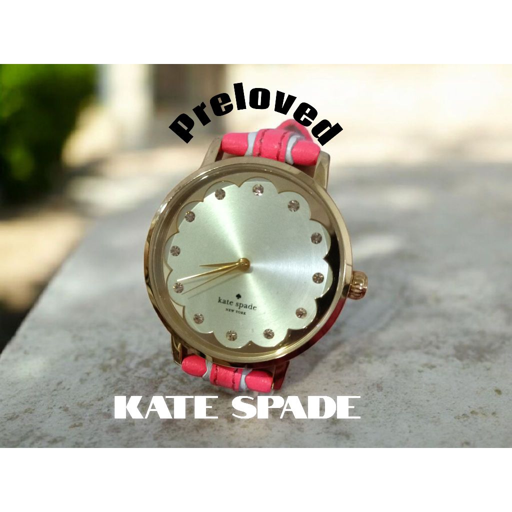 Preloved jam tangan Ks Kate spade wanita fashion leather original