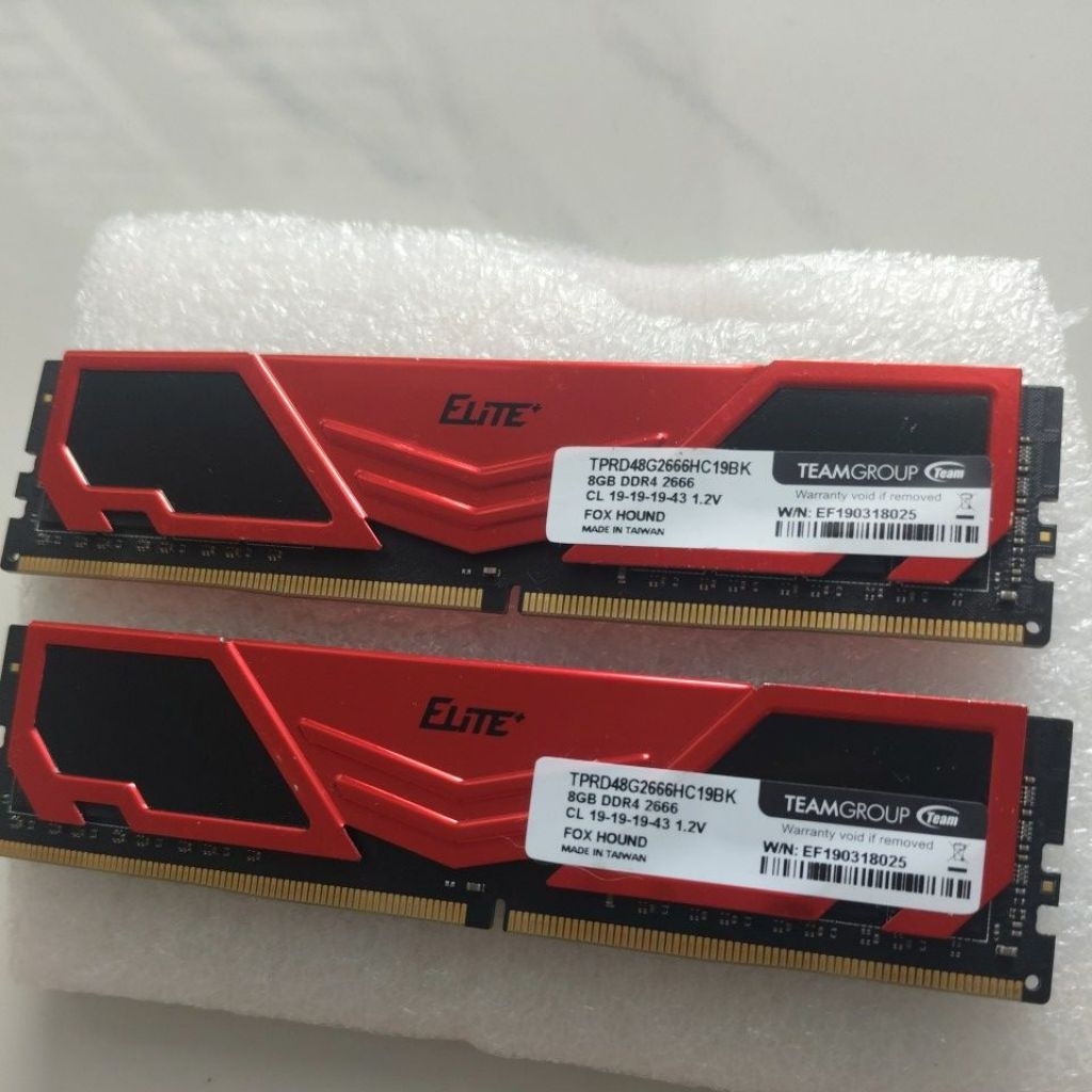 DDR4 8GB PC 2666 TEAM ELITE