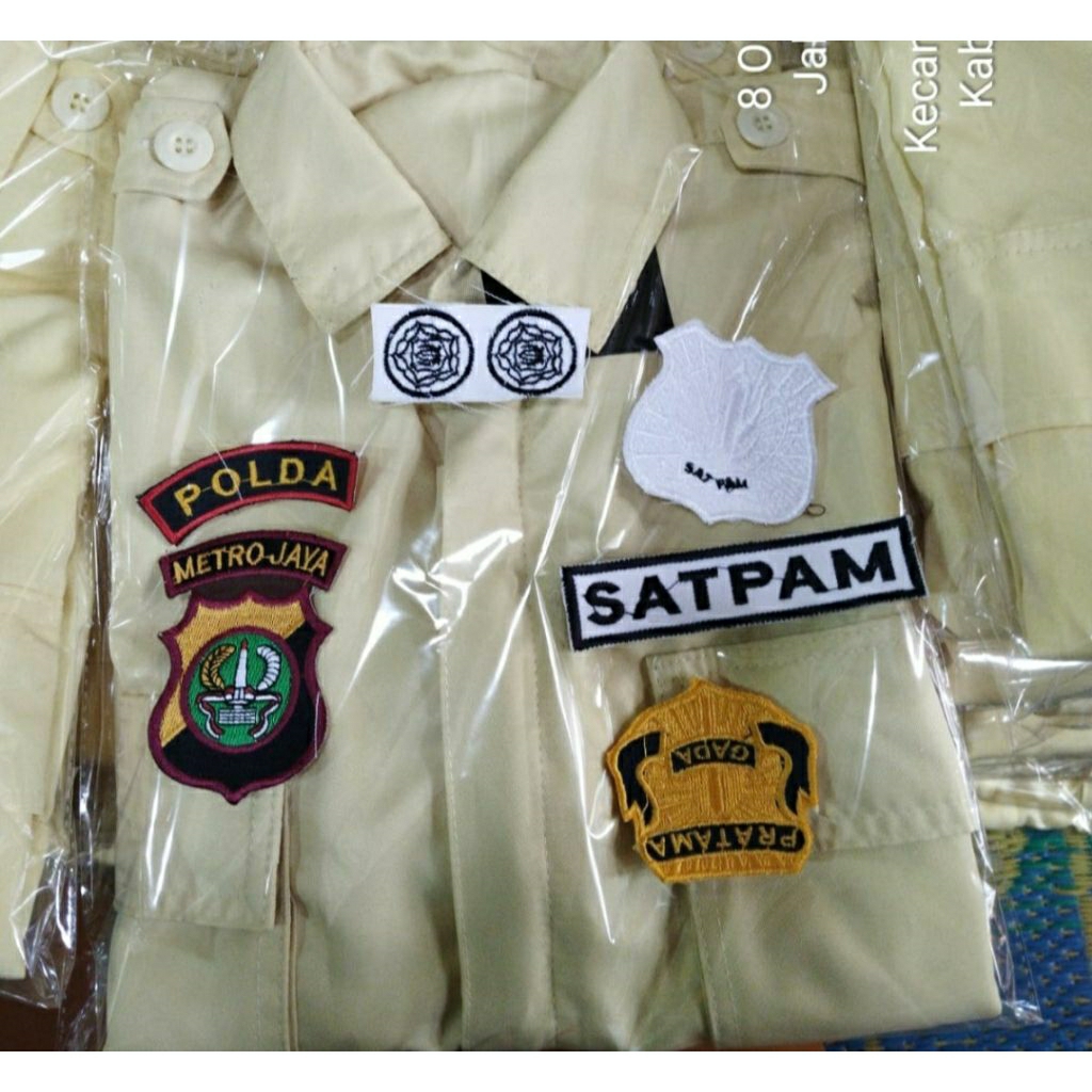 Atribut Atasan Untuk Satpam Lengkap