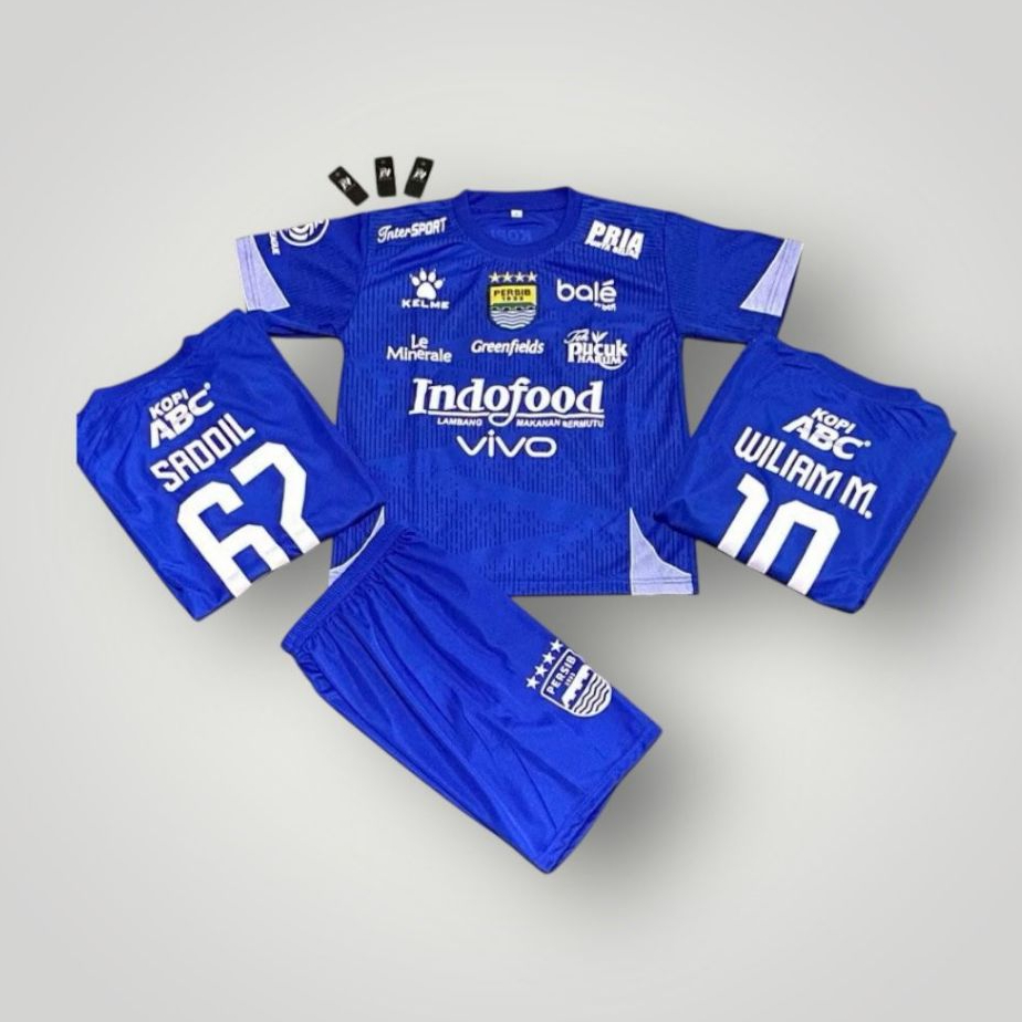 SETELAN BAJU BOLA ANAK PERSIB KIDS BAYI SD SMP TERBARU PERSIB 2025 BAGUS BINTANG 4