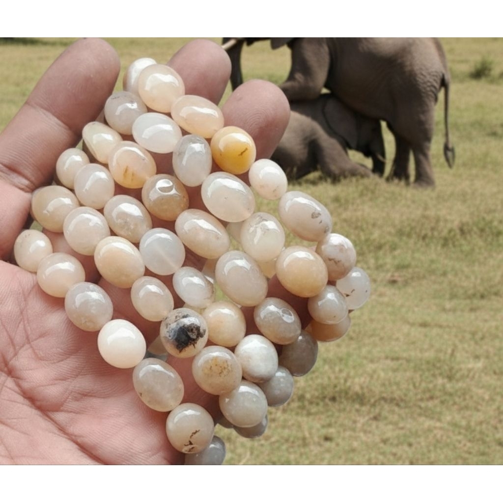 gelang batu akik asli manigajah batu tunggal