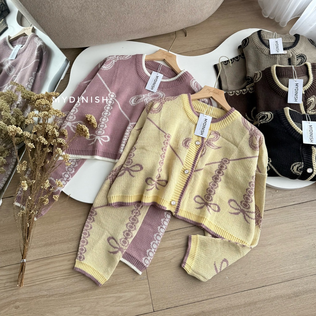 Chairunisa Pita Sweater Rajut Cardigan Wanita Lucu Kekinian