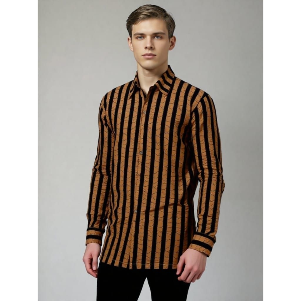 Original Batik Lurik lengan panjang kemeja batik lurik lengan pendek kemeja batik lurik lengan panja