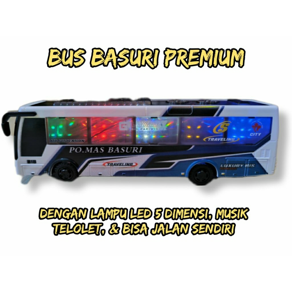 BUS BASURI TELOLET PREMIUM / BUS TELOLET / MAINAN BUS BASURI