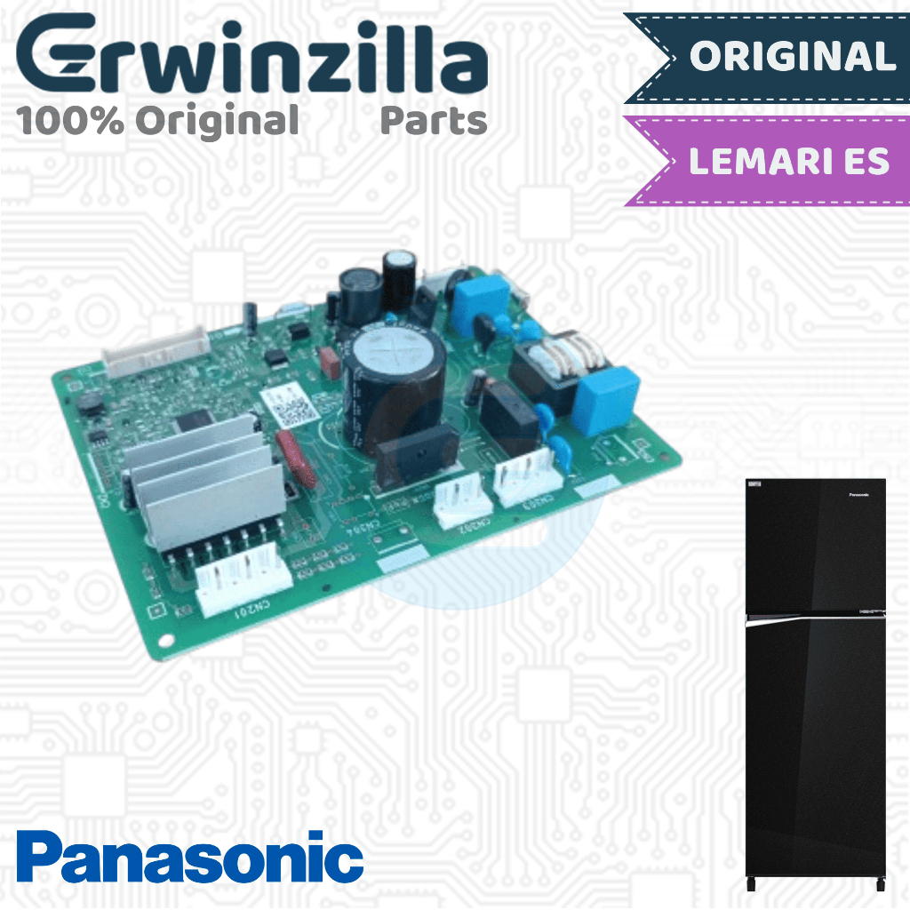 Modul PCB Main Lemari Es Kulkas 2 Pintu Inverter Panasonic Original SVC Compressor