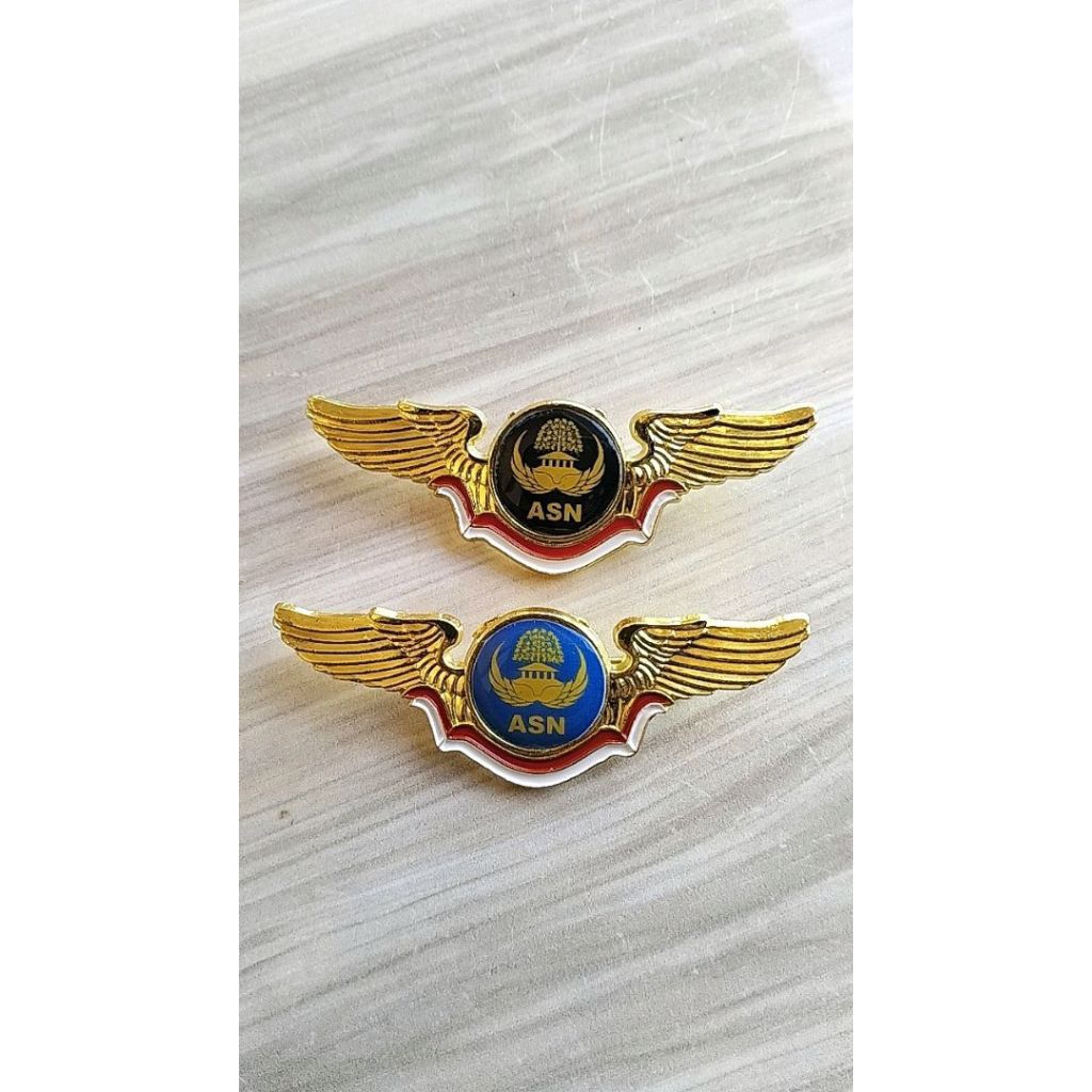 PIN WING MERAH PUTIH LOGO KORPRI ASN / APARATUR SIPIL NEGARA