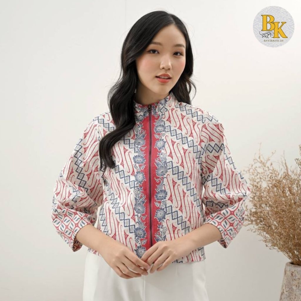 Outer Batik 135 WIB/ Jaket Bomber / Batik Modern / Batik Couple / Couple Keluarga