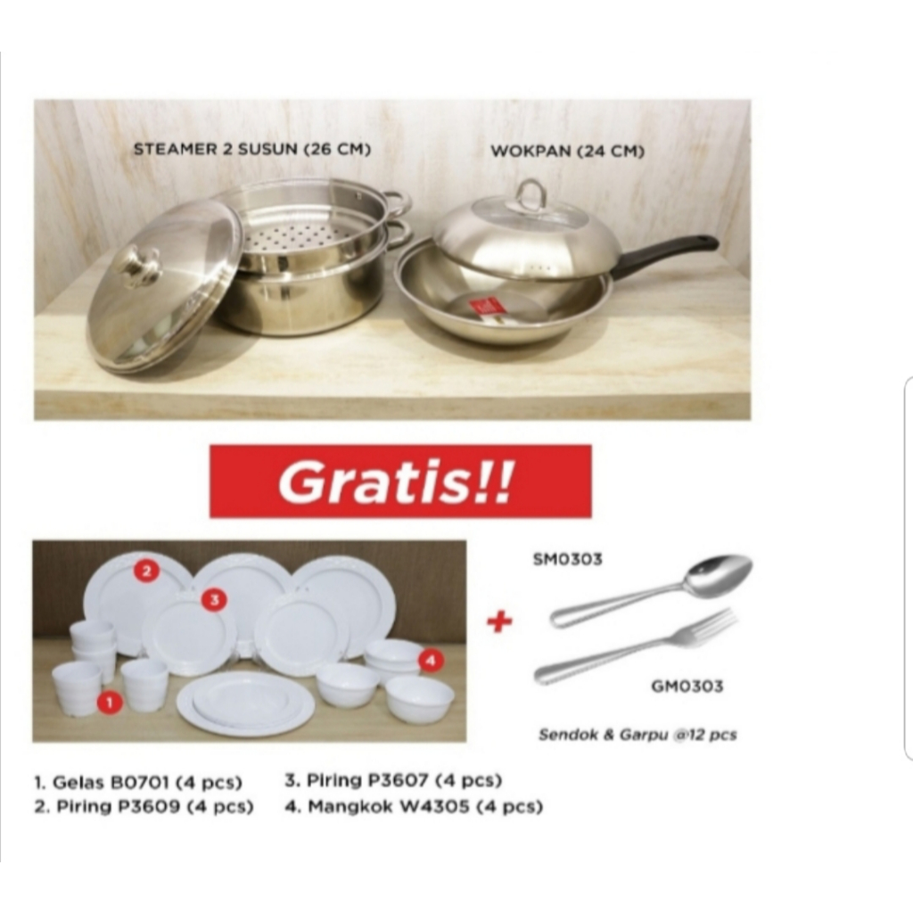 Wajan Golden Flying Fish 1 Set